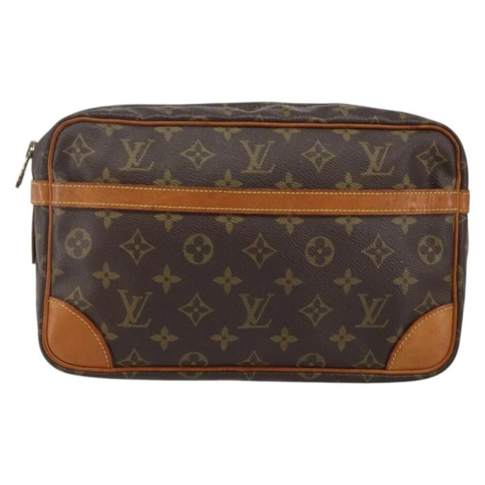 LOUIS VUITTON Monogram Compiegne 28 Clutch Bag M51845 LV Auth th6336 - Picture 14 of 16